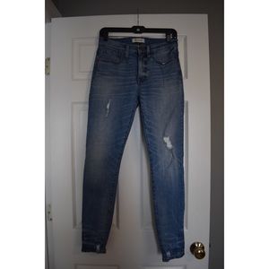 Madewell 9” high rise skinny jeans